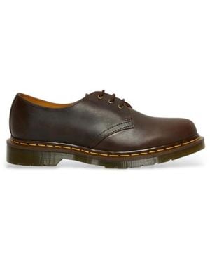 Dr. Martens Chaussures En Cuir 1461 Crazy Horse - Marron