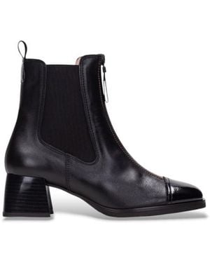 Hispanitas Bottines En Cuir Milan - Noir