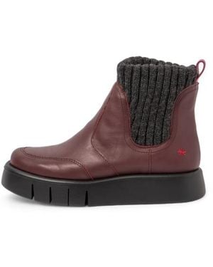 Art Bottines En Cuir 1348 - Marron