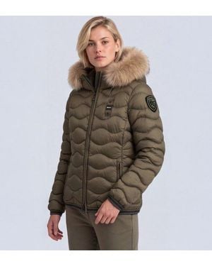 Blauer Veste Matelassée Aldie Vert - Marron