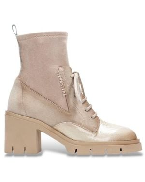 Hispanitas Bottines En Cuir Zurich Crème - Neutre