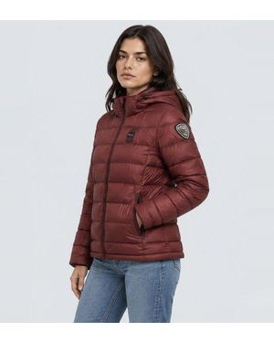 Blauer Veste Matelassée Charme Grenat - Rouge