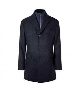 Hackett Manteau À Bavette - Bleu