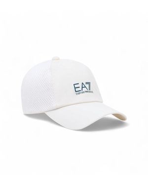 EA7 Casquette De Baseball En Nylon Tennis Pro - Blanc