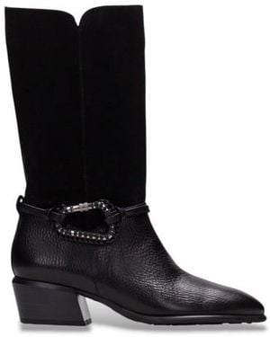 Hispanitas Bottes En Cuir Verona - Noir