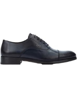 Martinelli Empire 1492 Chaussures En Cuir Bleu Marine - Marron