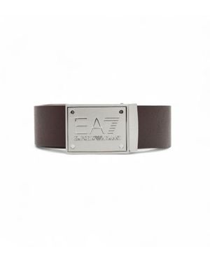 EA7 Ceinture Réversible - Blanc