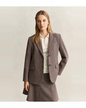 GANT Americanas Reg Houndstooth - Marron