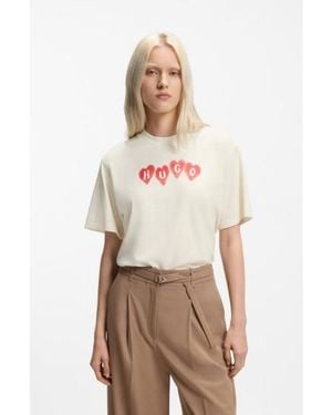 HUGO T-Shirt Vintage - Neutre