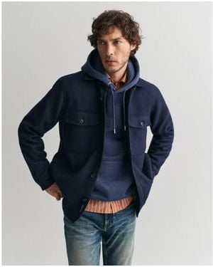 GANT Surchemise En Laine Mélangée - Bleu