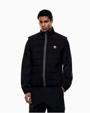 EA7 Gilet En Tissu Technique Premium Shield - Bleu