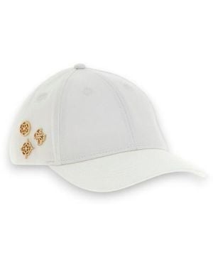 Guess Casquette De Baseball En Gabardine Avec Logo Ella - Blanc