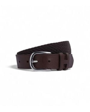 Hackett Ceinture En Cuir Parachute - Marron