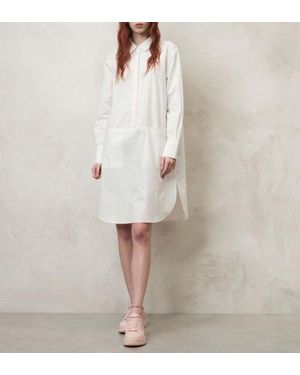 Blauer Robe À Deux Poches Blanc - Neutre