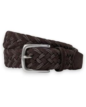 Hackett Ceinture En Cuir Tressé - Noir