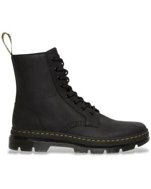 Dr. Martens Combs Wyoming Bottes En Cuir - Noir