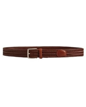 GANT Ceinture En Cuir Élastique Tressé - Marron