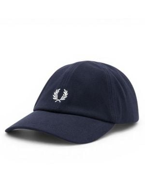 Fred Perry Casquette Classique En Piqué - Bleu