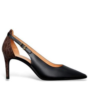 Michael Kors Escarpin Rachel Flex En Cuir Avec Logo - Bleu
