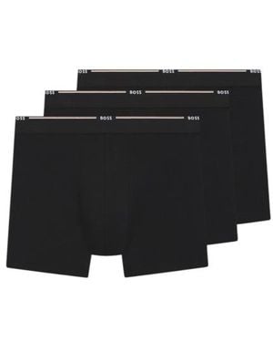 BOSS Lot De 3 Boxers Bamboo - Noir