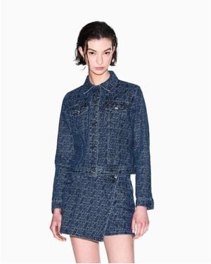 ARMANI EXCHANGE Veste À Logo Asv - Bleu