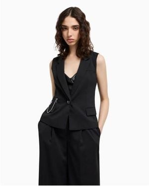 ARMANI EXCHANGE Blazer Sans Manches - Noir