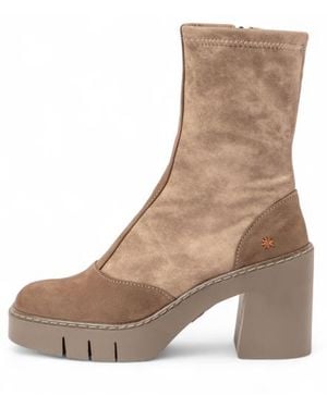 Art Bottines En Cuir 1973 Berna - Marron