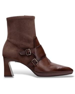 Hispanitas Bottines En Cuir Atlanta Marron