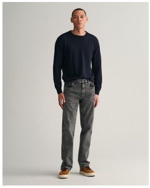 GANT Jean De Coupe Régulière Avec Délavage - Bleu