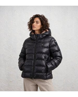 Blauer Veste Matelassée Caroll Bleue - Noir