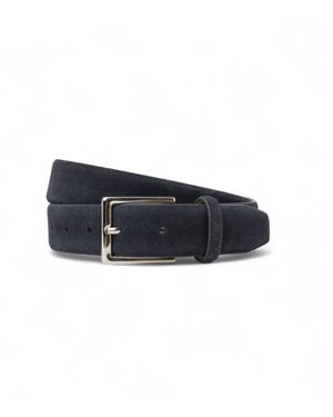 Hackett Ceinture Feather Edge Noire - Bleu