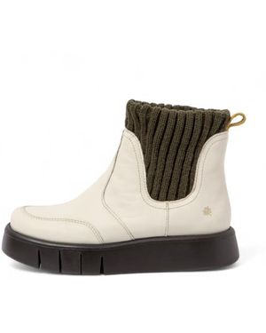 Art Bottines En Cuir 1348 - Noir