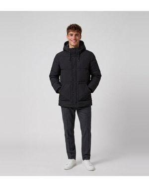 Guess Veste Matelassée De Longueur Mi-Cuisse Noire