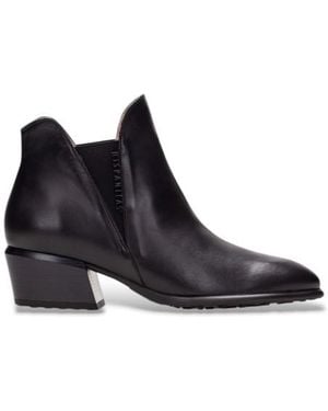 Hispanitas Bottines En Cuir Verona - Noir