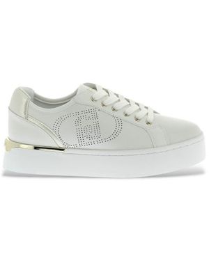 Liu Jo Jolies Baskets En Cuir Blanc