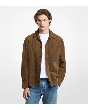 Michael Kors Veste En Daim - Marron