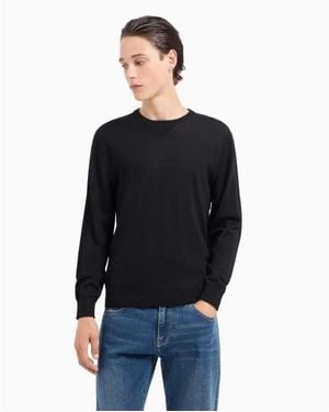 ARMANI EXCHANGE Pull En Fil Doux - Noir