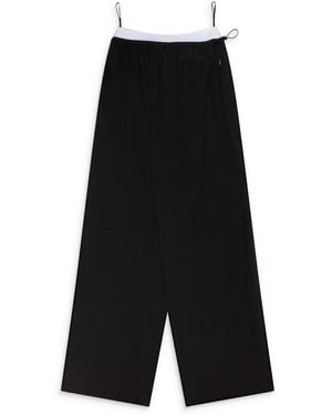 Alexander Wang Mid-Rise Logo Elastic Pant W/ Articulated Knee - Black