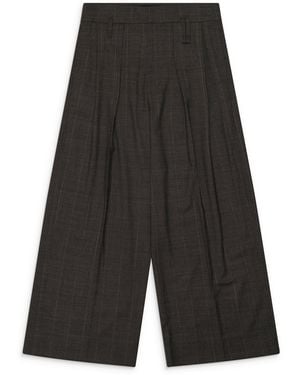 Simone Rocha Peeling Waist Wide Leg Pants - Black