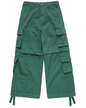 ERL Zip-Off Cargo Pants - Green