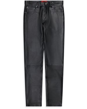 424 Skinny Leather Pant - Gray