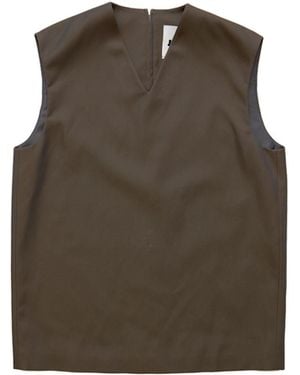 Jil Sander Iridescent Sleeveless Vest - Gray