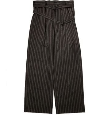 Ann Demeulemeester Woubrecht High Comfort Double Belted Pants - Black