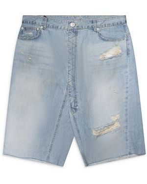 Protocol Index Long Zipper Shorts - Blue