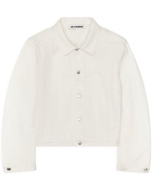 Jil Sander Regular Fit Denim Jacket - White