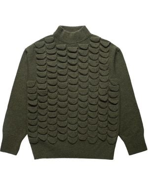 NAMACHEKO Shetland Feather Crewneck - Green