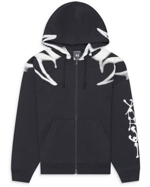 Y-3 Gfx Ft Zip Hood - Blue