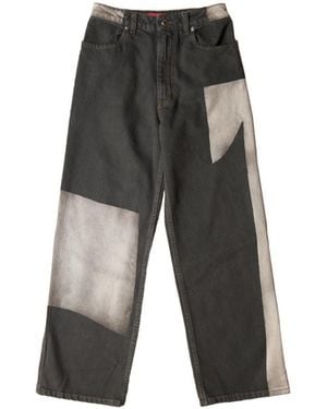 Eckhaus Latta Tile Wide Leg Jean - Black