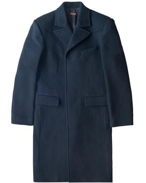 Lu'u Dan Heavy Double Wool Overcoat - Blue