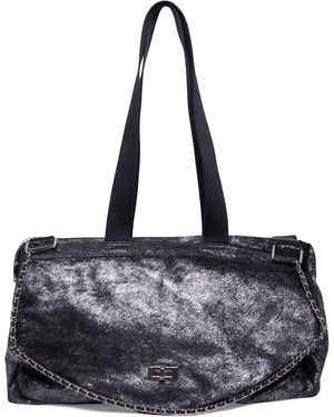 Cleioner Du'Bois Duffle Bag Metallic Ponyhair - Black